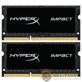 Kingston DDR3 SODIMM 16GB Kit 2x8Gb HX318LS11IBK2/16 PC3-15000, 1866MHz, 1.35V, HyperX Impact Black Series