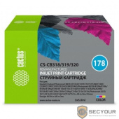 Картридж струйный Cactus CS-CB318/319/320 №178 голубой/желтый/пурпурный набор карт. для HP PS B8553/C5383/C6383 (6мл)