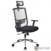 Кресло руководителя Бюрократ MC-612-H/GR/26-B01 серый BM-10 сиденье черный 26-В01 сетка/ткань кресто [1064586]