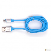 Harper Силиконовый Кабель для зарядки и синхронизации USB - microUSB, SCH-330 blue (1м, способны заряжать устройства до 2х ампер)