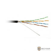 Hyperline UUTP4-C5E-S22-OUT-PE-BK-1000 (1000 м) кабель витая пара, неэкранир. U/UTP, категория 5e, 4 пары (22 AWG), одножильный (solid), внешний, PE, -40°C – +60°C, черный - гарантия: 15 лет компонент