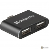 DEFENDER Универсальный USB разветвитель Quadro Dual USB3.1 TYPE C - USB2.0, 2порта (83207)	