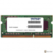 Память SO-DIMM DDR4 4Gb PC19200 2400MHz CL17 Patriot 1.2V (PSD44G240081S)