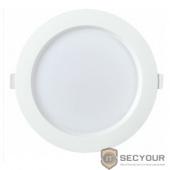 Iek LDVO0-1703-18-4000-K01 Светильник LED ДВО 1703 белый круг 18Вт 4000K IP40 {пластик. корпус, диам 192 мм}