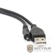 Gembird/Cablexpert CC-USB-AMP25-0.7M Кабель USB 2.0 Pro  , AM/DC 2,5мм 5V 2A (для планшетов Android), 0.7м, экран, черный, пакет 