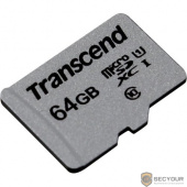 Micro SecureDigital 64Gb Transcend Class 10 TS64GUSD300S {MicroSDXC Class 10 UHS-I U1}