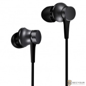 Наушники с микрофоном Xiaomi Mi In-Ear Headphones Basic black (вставные, 32 Ом, 101дБ, 20-20000Гц, кабель 1.25m, mini jack 3.5m) (ZBW4354TY)
