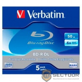 Verbatim диск BD-R 50 GB 6x JC/5 (43748)