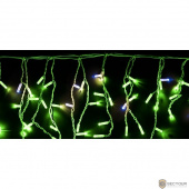 Neon-night 255-164 Гирлянда &quot;Айсикл&quot; 4,8х0,6 м, с эффектом мерцания, белый ПВХ, 176LED, цвет: Зелёный, 220В