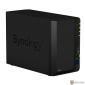 Synology DS218 Сетевое хранилище QC1,4GhzCPU/2GB DDR4/RAID0,1/up to 2hot plug HDDs SATA(3,5'')/2xUSB3.0,1xUSB2.0/1GigEth/iSCSI/2xIPcam(up to 20)/1xPS 