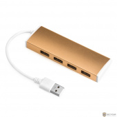 Greenconnect USB 2.0 Хаб GCR-UH214BR на 4 порта  0,15m , Bronze (GCR-UH214BR)