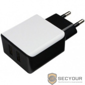 Cablexpert Адаптер питания 100/220V - 5V USB 2 порта, 2.1A. черный (MP3A-PC-14)