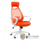 Офисное кресло Chairman  840  белый пластик DW05/SW05/PU52A оранжевое ,   [6111656]