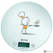 VITEK VT-8018(W) Весы кухонные ( Max вес 5 кг, LED дисплей)  LCD дисплей 42,0 х 19,0 мм