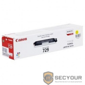 Canon Cartridge 729Y  4367B002 Тонер картридж для LBP 7010C, Желтый, 1000стр. (GR)