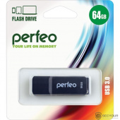 Perfeo USB Drive 64GB C12 Black PF-C12B064 USB3.0