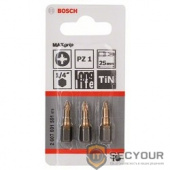 Bosch 2607001591 3 БИТ 25ММ PZ1 TIN