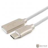 Cablexpert Кабель USB 2.0 CC-P-USBC02W-1M AM/Type-C, серия Platinum, длина 1м, белый, блистер