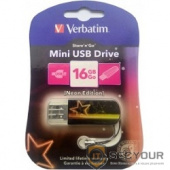 Verbatim USB Drive 16Gb Mini Neon Edition Orange 49394 {USB2.0}