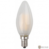 ЭРА Б0027925 Светодиодная лампа свеча матовая F-LED B35-5w-827-E14 frozed