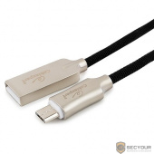 Cablexpert Кабель USB 2.0 CC-P-mUSB02Bk-1.8M AM/microB, серия Platinum, длина 1.8м, черный, блистер