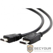Кабель DisplayPort-HDMI Gembird/Cablexpert  1,8м, 20M/19M, черный, экран, пакет (CC-DP-HDMI-6)