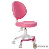 Кресло детское Бюрократ KD-W6-F/TW-13A розовый (пластик белый) [1076909]