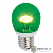ECOLA K7CG30ELC globe   LED color  3,0W G45 220V E27 Green Зеленый (насыщенный цвет) прозрачный шар искристая пирамида 84x45 