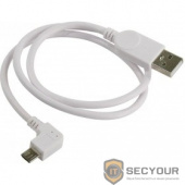 ORIENT MU-205W1, Кабель Micro USB 2.0, Am -&gt; micro-Bm (5pin) угловой, левый угол 90°, 0.5 м, белый