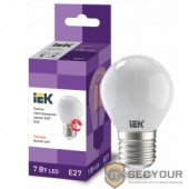 Iek LLF-G45-7-230-30-E27-FR Лампа LED G45 шар матов. 7Вт 230В 3000К E27 серия 360°    