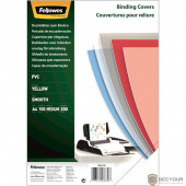 Fellowes Обложки для переплета Transparent FS-53770 (А4, 200 мкм, желтыйый, pvc, 100шт.)
