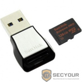 Micro SecureDigital 128Gb SanDisk SDSQXPJ-128G-GN6M3 {MicroSDXC Class 10 UHS-I, U3 Extreme Pro, SD adapter, USB3.0 Reader}