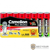 Camelion  LR03  Plus Alkaline SP8 (LR03-SP8, батарейка,1.5В) (8 шт. в уп-ке)