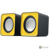 CBR CMS 90 Yellow, Акустическая система 2.0, питание USB, 2х3 Вт (6 Вт RMS), материал корпуса пластик, 3.5 мм линейный стереовход, регул. громк., длина кабеля 1 м, цвет жёлтый