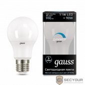 GAUSS 102502211-D Светодиодная лампа LED A60-dim E27 11W 990lm 4100К диммируемая 1/10/50 