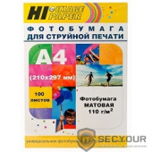 Hi-Black A2123/ MC110-A4-100 Фотобумага матовая односторонняя (Hi-image paper) A4, 110 г/м, 100 л.