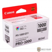 Картридж струйный Canon PFI-1000 GY 0552C001 серый для Canon Pixma MG5740/MG6840/MG7740