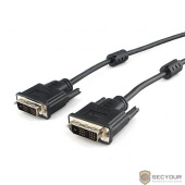 Кабель DVI-D single link Cablexpert CC-DVIL-BK-15, 19M/19M, 4.5м, черный, экран, феррит.кольца, пакет (CC-DVIL-BK-15)