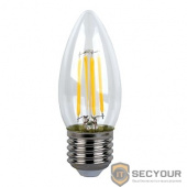 ECOLA N7QV50ELC candle   LED Premium  5,0W  220V E27 4000K 360° filament прозр. нитевидная свеча (Ra 80, 100 Lm/W, КП=0) 96х37