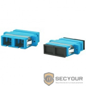 Hyperline FA-P11Z-DSC/DSC-N/BK-BL Оптический проходной адаптер SC/UPC-SC/UPC, SM, duplex, корпус пластиковый, синий, черные колпачки