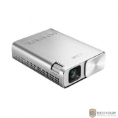 ASUS ZenBeam E1 Проектор {DLP, LED, WVGA 854x480, 150Lm, 800:1, HDMI, MHL, 1x2W speaker, led 30000hrs, battery, Silver, 0.31kg}