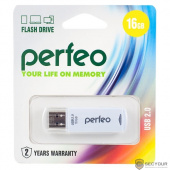 Perfeo USB Drive 16GB C06 White PF-C06W016