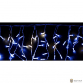 Neon-night 255-163 Гирлянда &quot;Айсикл&quot; 4,8х0,6 м, с эффектом мерцания, белый ПВХ, 176LED, цвет: Синий, 220В