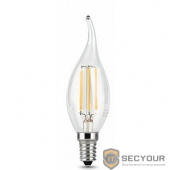 GAUSS 104801205-D Светодиодная лампа LED Filament Свеча на ветру dimmable E14 5W 450lm 4100K 1/10/50 