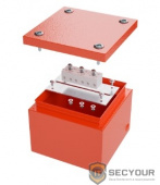 DKC FSB30510 Коробка стальная FS с гладкими стенками и клеммниками, IP66,150х150х80мм,5р, 450V,20A,10мм.кв