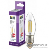 Iek LLF-C35-7-230-40-E27-CL Лампа LED C35 свеча прозр. 7Вт 230В 4000К E27 серия 360°    