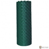 РОС Решетка заборная в рулоне, зеленая, ячейка 18х18 мм, 1,5 х 25 м [77477]
