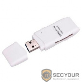 USB 3.0 Card Reader/W Mini SDXC/SD3.0/SDHC/microSD/T-Flash (CR-017W) белый