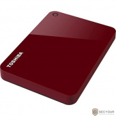 Накопитель на жестком магнитном диске Toshiba Внешний жесткий диск TOSHIBA HDTC920ER3AA Canvio Advance 2ТБ 2.5&quot; USB 3.0 красный