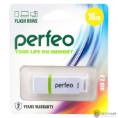 Perfeo USB Drive 16GB C11 White PF-C11W016